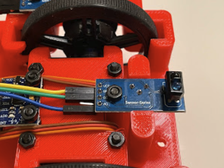 Install IR reflective sensor