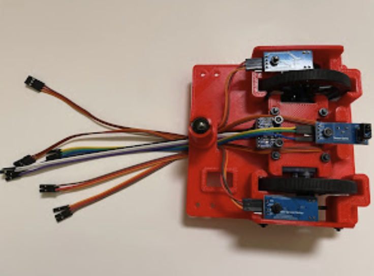 Route wires through chassis